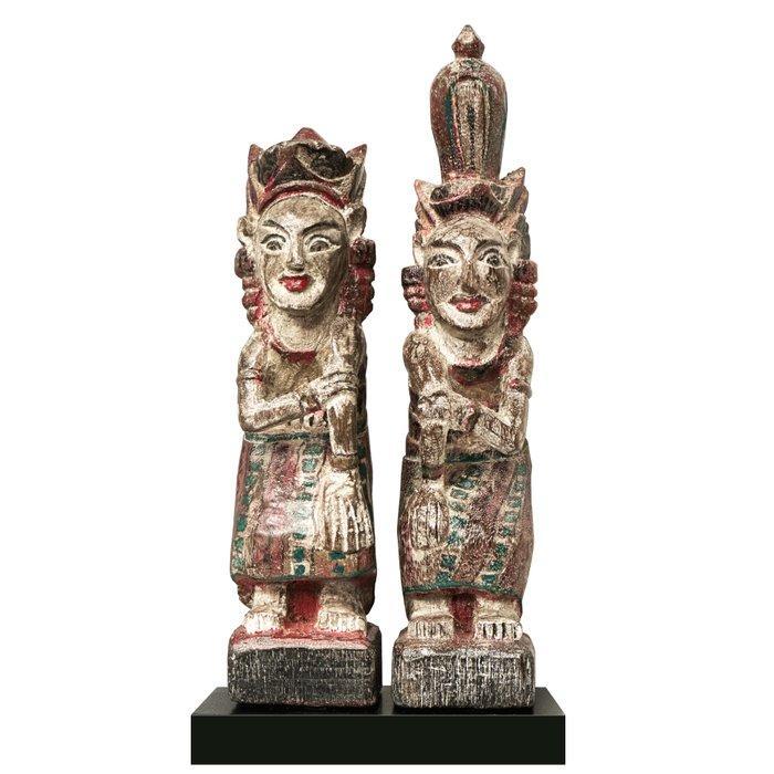 Pair of ORIGINAL Balinese Temple Guardian Statues - PRATIMA, Antiek en Kunst, Kunst | Niet-Westerse kunst