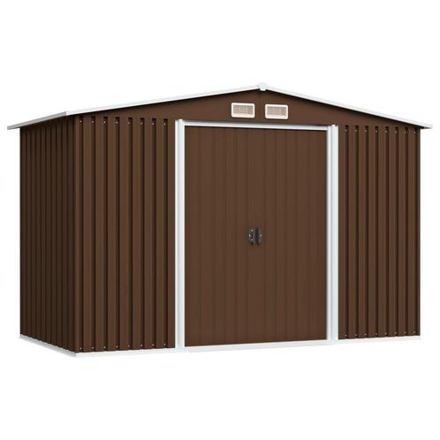 vidaXL Tuinberging 257x205x178 cm staal bruin, Tuin en Terras, Tuinhuizen, Nieuw, Verzenden