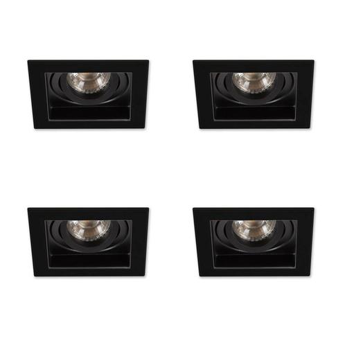 Spots inbouw Set Axl inbouwspots 4 stuks zwart, Maison & Meubles, Lampes | Autre, Envoi