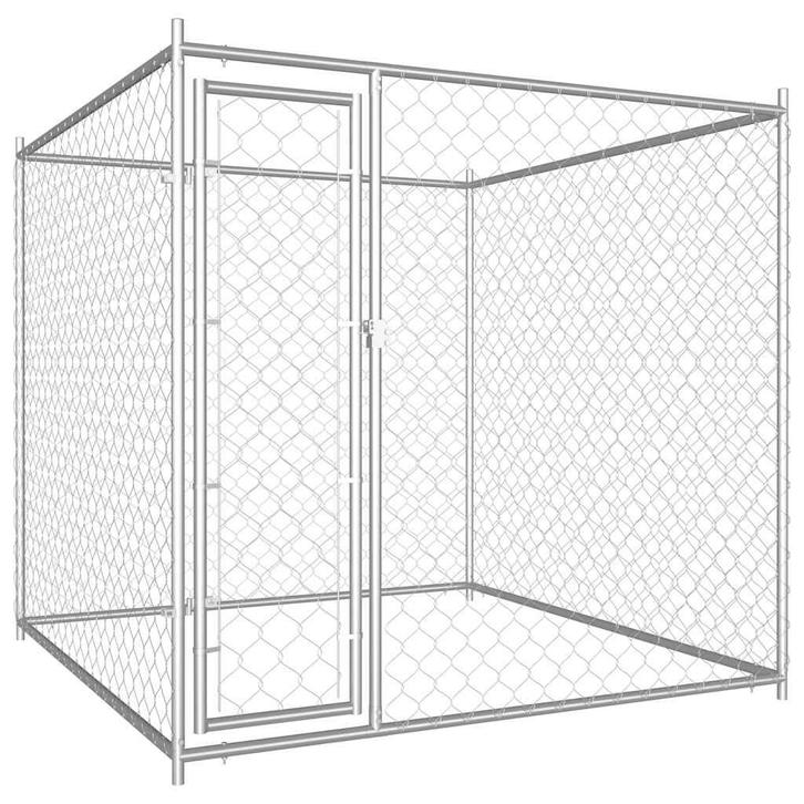 vidaXL Hondenkennel voor buiten 193x193x185 cm, Dieren en Toebehoren, Hondenbenches, Nieuw, Verzenden