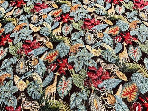 Gobelin stof Jungle Esotica - Meubelstof - 5 m - 1.4 m, Antiek en Kunst, Antiek | Tapijten, Tafelkleden en Textiel