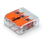 Wago 221-413 Verbindingsklem 3-Voudig 50 stuks, Ophalen of Verzenden, Nieuw