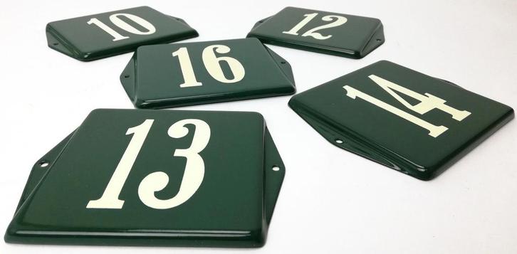 Huisnummer Zaanse schans boerengroen, Verzamelen, Merken en Reclamevoorwerpen, Verzenden