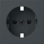 Gira Schuko stopcontact SH Systeem 55 Antraciet - 492128, Bricolage & Construction, Verzenden