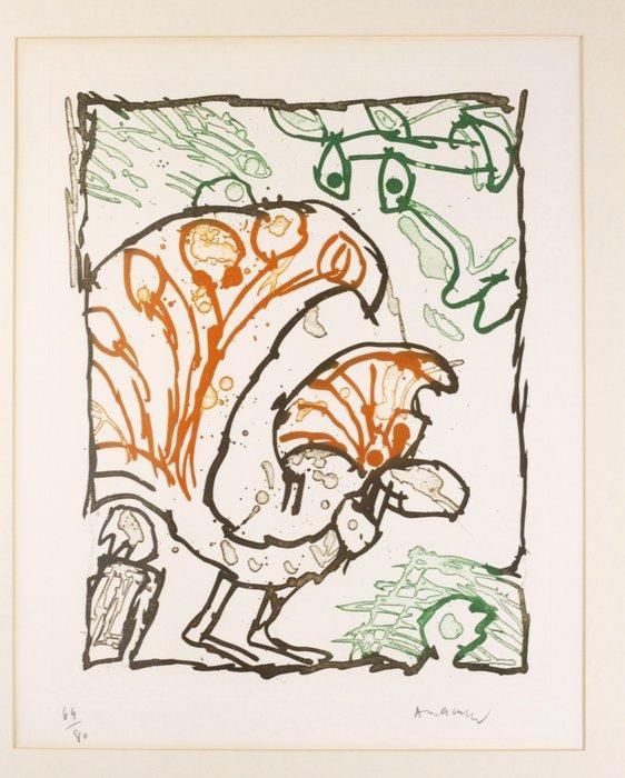 Pierre Alechinsky (1927) - Ohne Titel (Paon), Antiek en Kunst, Antiek | Overige Antiek