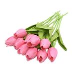 Kunst Boeket - Tulpen Zijden Bloemen Tulp Luxe Boeketten, Huis en Inrichting, Woonaccessoires | Kunstplanten en Kunstbloemen, Verzenden
