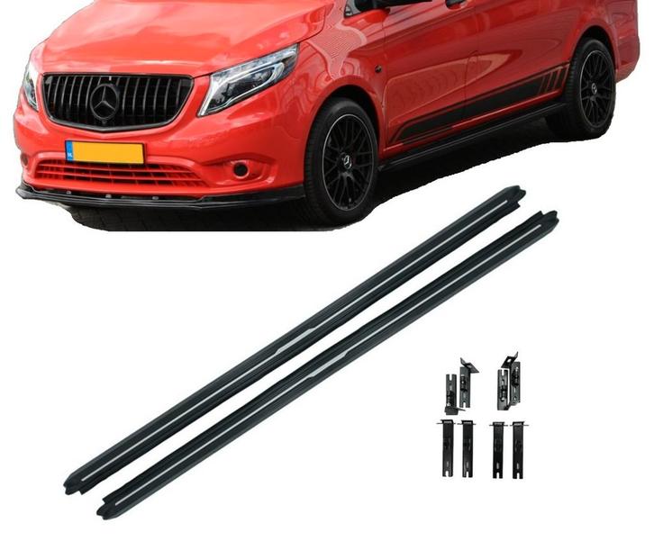 Running boards | Mercedes-Benz | V-klasse 14-19 5d bus / V-k, Auto diversen, Tuning en Styling, Verzenden