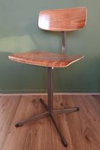 Chaise - Bois, Acier - Chaise de bureau vintage, Antiquités & Art