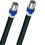 Coax kabel op de hand gemaakt - 10 meter  - Zwart - IEC 4G, Nieuw