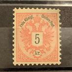 Oostenrijk 1883 - 5 Kreuzer dubbele adelaar in tanding 10,5, Gestempeld