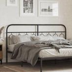 vidaXL Hoofdbord 193 cm metaal zwart, Huis en Inrichting, Slaapkamer | Bedden, Verzenden, Nieuw