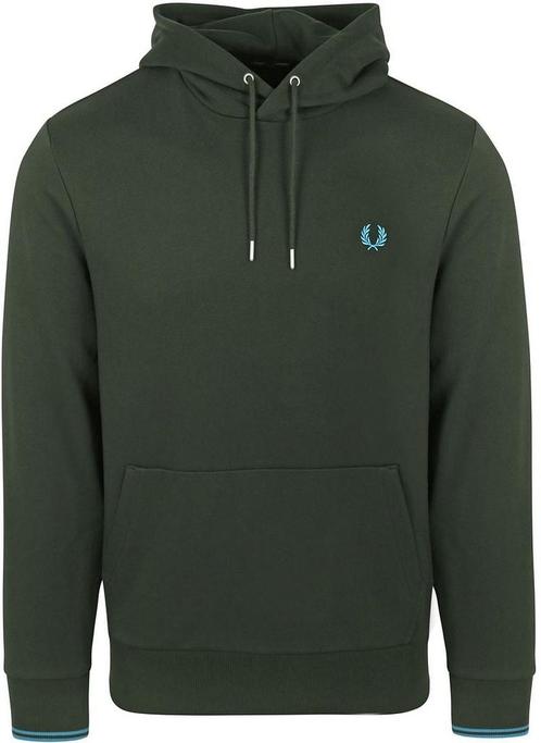 Fred Perry Hoodie Logo Night Green maat Maat 48/50 (M) Heren, Kleding | Heren, Truien en Vesten, Nieuw, Maat 48/50 (M), Verzenden
