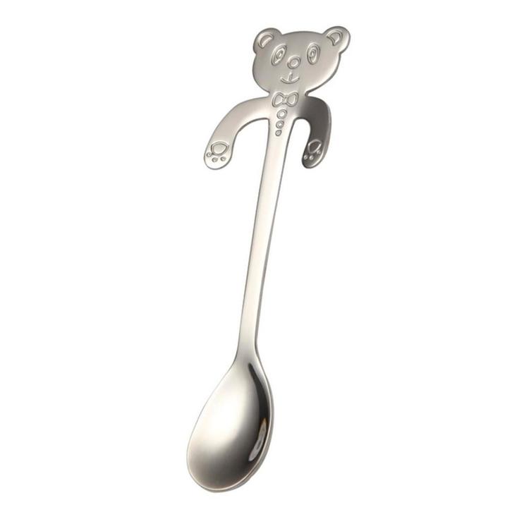 Fako Bijoux® - Theelepel / Koffielepel Hangende Beer -, Huis en Inrichting, Keuken | Bestek, Verzenden
