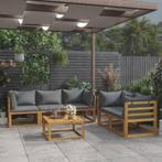 vidaXL 3057610  6 Piece Garden Lounge Set with Cushion Solid
