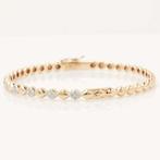 Armband - 14 karaat Geel goud - 0.37ct. tw. Diamant, Nieuw