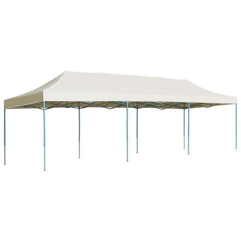 vidaXL Vouwtent pop-up 3x9 m crème, Tuin en Terras, Partytenten, Nieuw, Verzenden