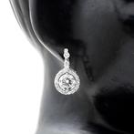 Zonder Minimumprijs - Oorbellen - 14 karaat Witgoud -, Nieuw