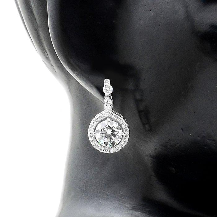 Zonder Minimumprijs - Oorbellen - 14 karaat Witgoud -, Handtassen en Accessoires, Oorbellen