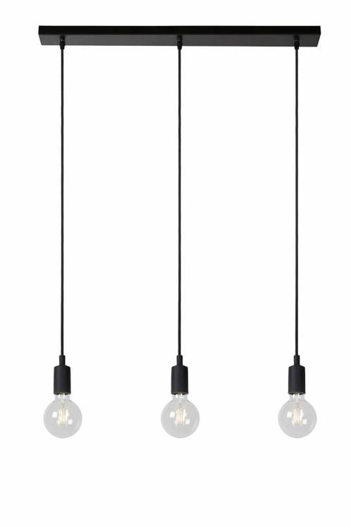 Hanglamp Lucide FIX MULTIPLE -  - 3xE27 - Zwart -, Maison & Meubles, Lampes | Suspensions, Envoi