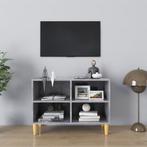 vidaXL Tv-meubel met massief houten poten 69,5x30x50 cm, Huis en Inrichting, Kasten |Televisiemeubels, Verzenden, Nieuw