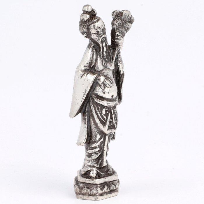 Carlo Camusso - Chinese Wijze - Miniatuur beeldje - .925, Antiek en Kunst, Antiek | Zilver en Goud