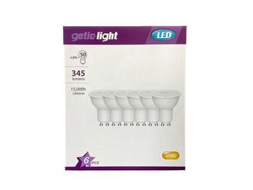 Veiling - 10x  Energetic LED-spot GU10 4,8W 2700K 6-PACK beschikbaar voor biedingen