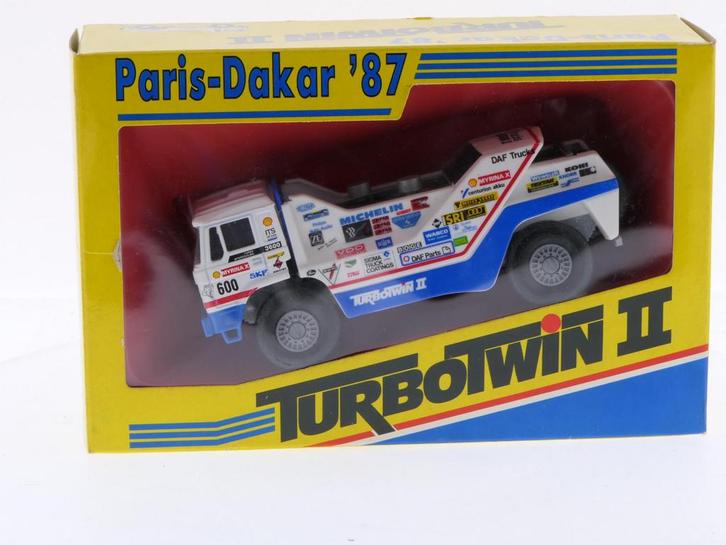 Schaal 1:50 Portegies truck models DAF Turbotwin II Parij..., Hobby en Vrije tijd, Modelauto's | 1:50, Gebruikt, Ophalen of Verzenden