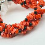 Bloedkoraal - Zilver - Armband - CORALLO MEDITERRANEO, Antiek en Kunst