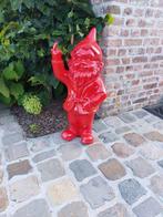 Beeld, large red garden gnome 65 cm high - 65 cm - polyresin