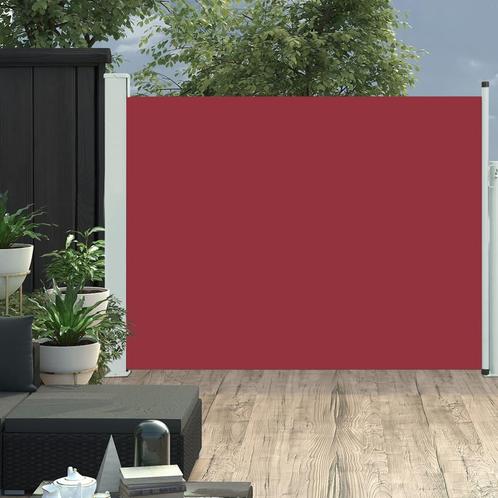 vidaXL Tuinscherm uittrekbaar 140x500 cm rood, Jardin & Terrasse, Parasols, Envoi