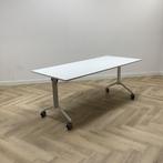 Tweedehands Vepa Verrijdbare klaptafel,  180x80 cm, wit, Huis en Inrichting, Tafelonderdelen, Gebruikt