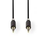 3.5 mm jack kabel | Nedis | 5 meter (Stereo, Verguld), Audio, Tv en Foto, Verzenden, Nieuw