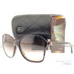 Chanel - Havana Tortoise Shell with Ribbon Temple Details -