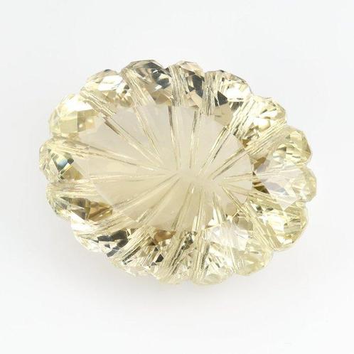 1 pcs Citrien - 125.96 ct - Antwerp Laboratory for Gemstone, Handtassen en Accessoires, Edelstenen