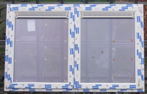 pvc raam , chassis , venster , kozijn 181 x 115 creme 9001, Doe-het-zelf en Bouw, Raamkozijnen en Schuifdeuren, Inclusief glas