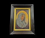 Icoon - Oude icoon van de Madonna Addolorata uit 1885 - Hout