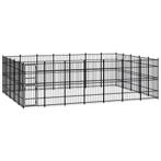 vidaXL Hondenkennel 32,26 m² staal, Verzenden, Nieuw