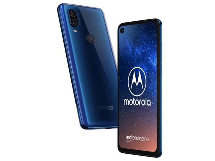 Motorola One Vision 128GB Dual (Simlockvrij) - Blauw, Telecommunicatie, Mobiele telefoons | Overige merken, Zo goed als nieuw