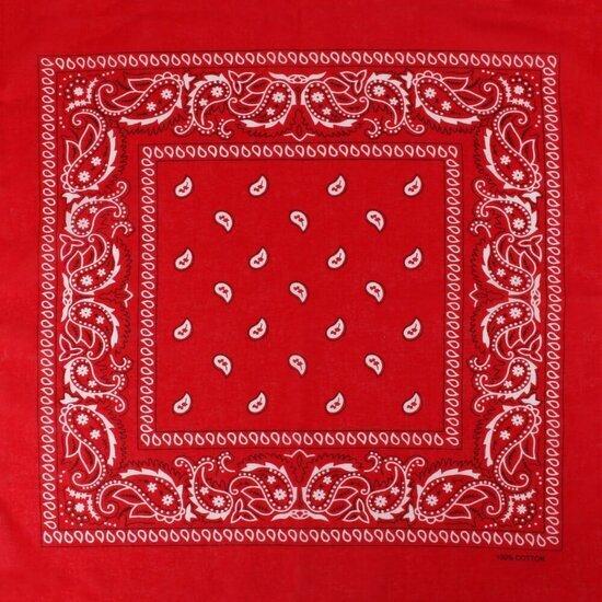 Haarband Bandana Zakdoek – Paisley Print – Rood, Handtassen en Accessoires, Uiterlijk | Haarverzorging