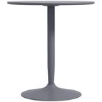 Eettafel - Moderne - Ronde tafelblad - Stalen poten - Grijs, Huis en Inrichting, Tafels | Eettafels, Ophalen of Verzenden, Nieuw
