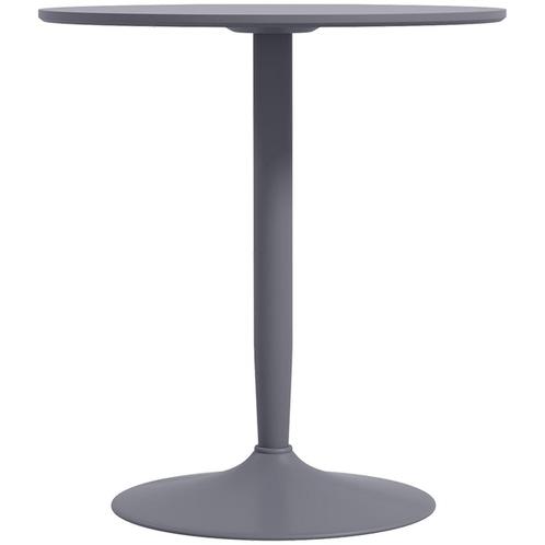 Eettafel - Moderne - Ronde tafelblad - Stalen poten - Grijs, Huis en Inrichting, Tafels | Eettafels, Nieuw, Ophalen of Verzenden