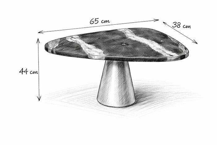 TM DESIGN - Bijzettafel - Salontafel Zwart Marquinia-marmer, Antiquités & Art, Antiquités | Meubles | Chaises & Canapés