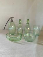 Art Deco Toiletset (6) - Uraniumglas