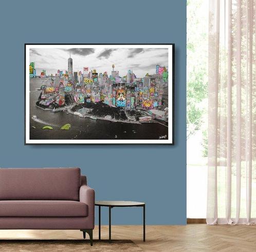 Maxime Blachere - New York Godzilla XL édition prestige., Antiek en Kunst, Kunst | Schilderijen | Modern