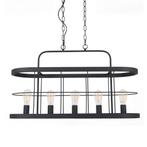 Industriële lampen Benson 5 hanglamp metaal zwart, Huis en Inrichting, Lampen | Hanglampen, Nieuw, Verzenden