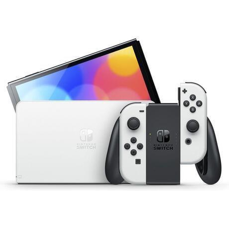 Nintendo Switch Console Set OLED Wit (Nette Staat & Krasv..., Games en Spelcomputers, Spelcomputers | Nintendo Switch, Zo goed als nieuw