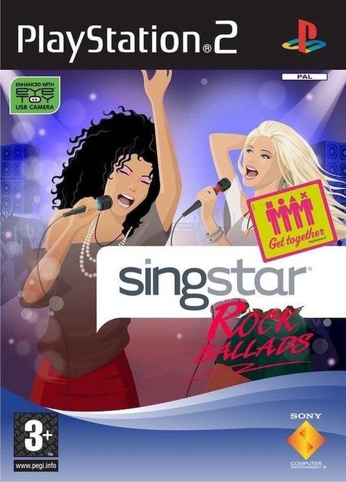 Singstar Rock Ballads (PS2 Games) (Playstation 2), Games en Spelcomputers, Games | Sony PlayStation 2, Zo goed als nieuw, Ophalen of Verzenden