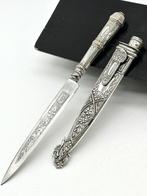 Poignard - No reserve-Handgemaakte Laars mes/Boot Knife met, Antiek en Kunst