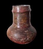 Post-médiéval Poterie en terre cuite rouge Petite cruche aux