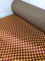 Textile - 500 cm - 140 cm - Importante velours quadrillé, Nieuw